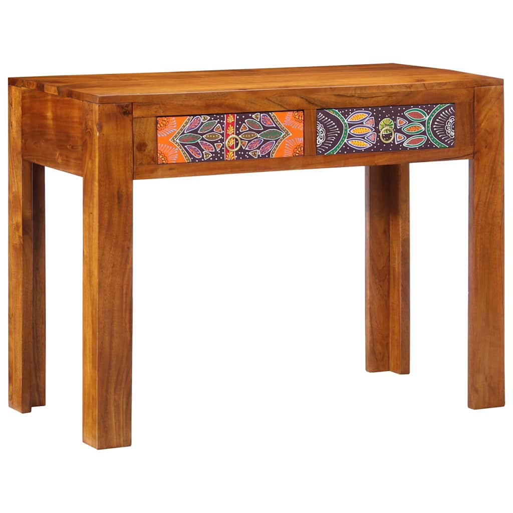 Desk with Drawer Brown 100 x 50 x 75 cm Solid Acacia wood